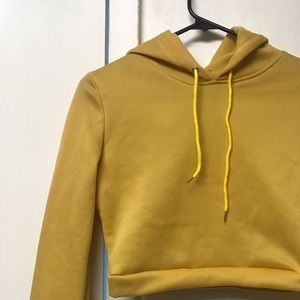 Yellow matching tracksuit